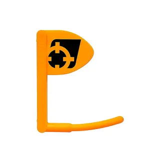Skitt Jakt kammerflagg for finkaliber Forsterket versjon i oransje med logo
