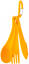 STS Delta Cutlery Set Orange Turbestikk