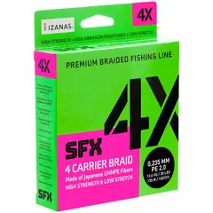 Sufix SFX 4X Hot Yellow 135m 0,370 mm Multifilament av japanske UHMPE fibre