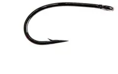 Ahrex FW510 Curved Dry Fly #14 Sort finish - 24 stk
