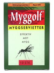 Myggolf Myggservietter Myggolf beskytter mot mygg og knott