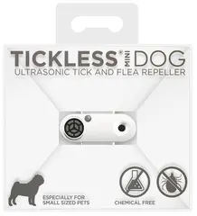 Tickless Mini Dog White Kjemikaliefri ultrasonisk flåttjager