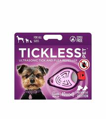 Tickless Pet Pink Kjemikaliefri ultrasonisk flåttjager