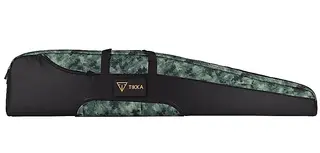 Tikka/Sako Green Digi Camo Polstret riflefutteral med skiftbar logo