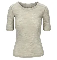 Tufte Frost W's T-shirt Light Grey L Lett og utrolig myk T-skjorte av merino