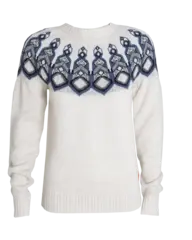 Tufte Rosenfink Pattern Sweater S Off White Melange/Vintage Indigo Melange