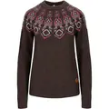 Tufte Rosenfink Pattern Sweater L Shopping Bag Melange/Heather Rose