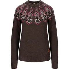 Tufte Rosenfink Pattern Sweater M Shopping Bag Melange/Heather Rose