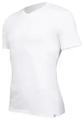 Tufte V-Neck t-shirt L White Herre, Bright White