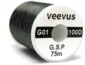 Veevus G.S.P bindetråd Black 100D Råsterk Gel Spun Polyethylene