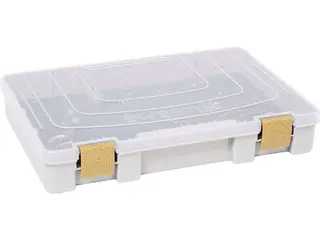 Westin W3 Rig Box 28x19,5x4,5cm Slukboks med gjennomsiktlig lokk