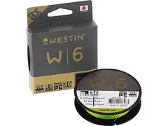 Westin W6 8 Braid 135m 0,128mm Mulitfilament fiskesnøre i Lime Punch