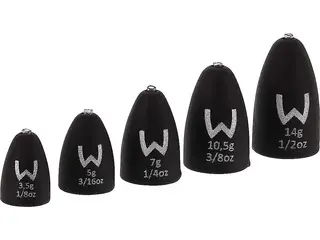 Westin Add-It Tungsten Bullet Weights 3p 7g Matte Black